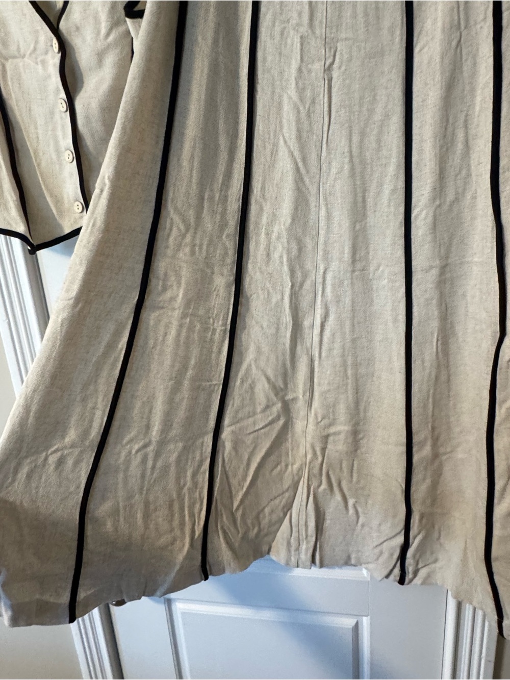 Illa Illa Linen Binding Detail Vest and Skirt - Picture 4 of 6